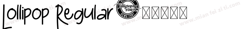 Lollipop Regular字体转换